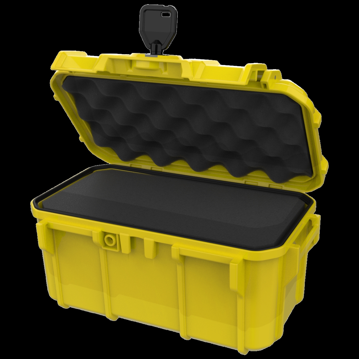 9.5 x 5.8 x 4.7 in. Protective Micro Case with Foam, Yellow
