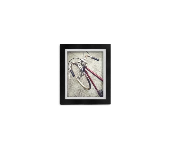 8 x 10 in. Shelby Black & White Dual Wood Picture Frame
