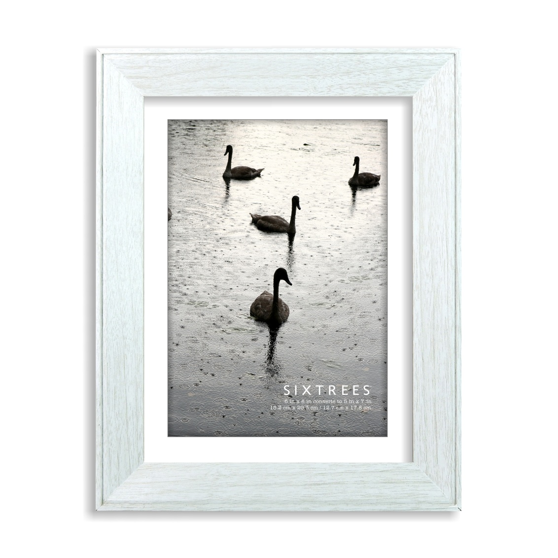 6 x 8 in. Fayette White Wood Picture Frame
