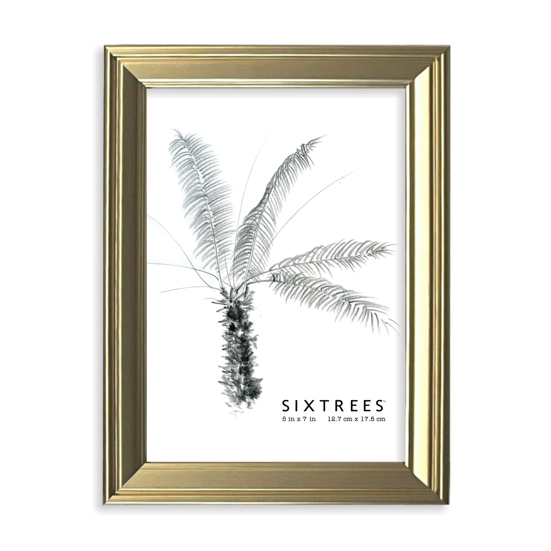 5 x 7 in. Madelyn Gold Picture Frame