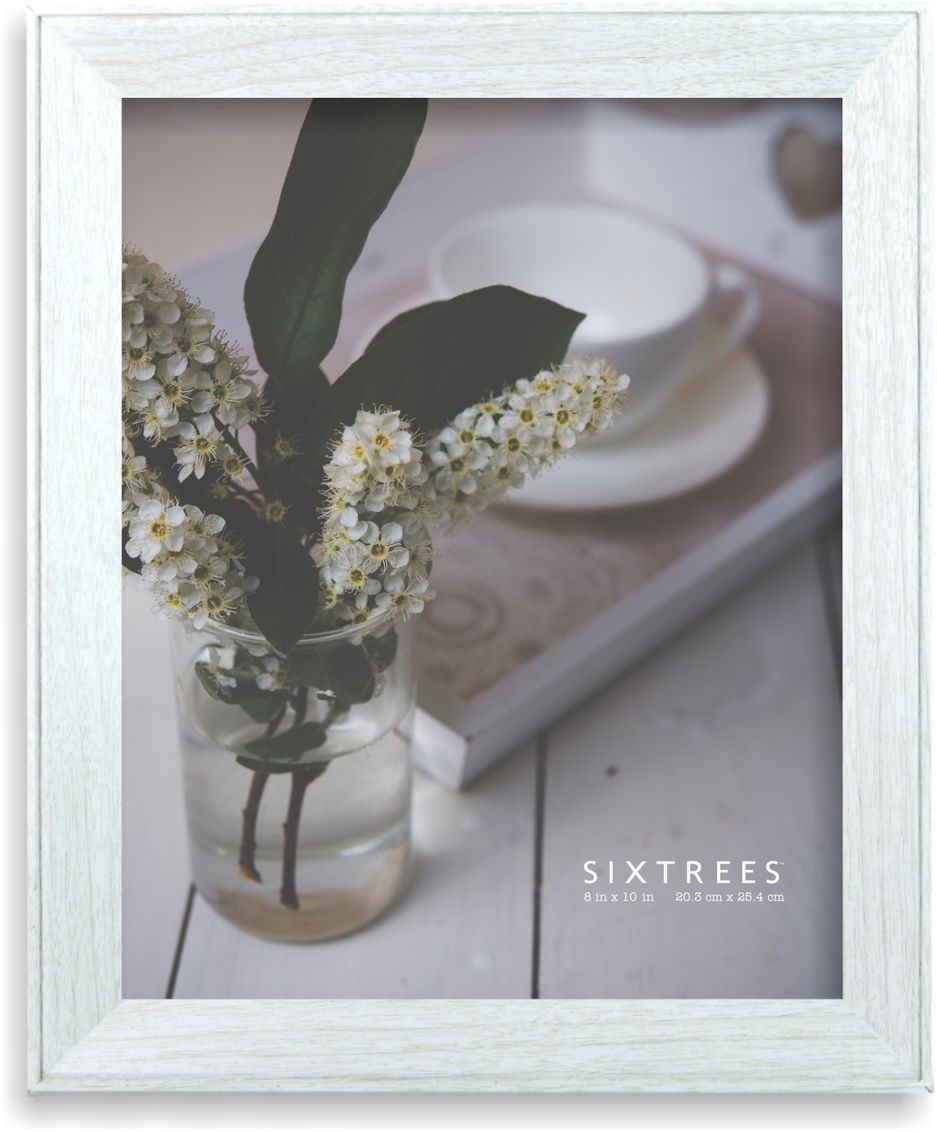 WD13380 8 x 10 in. Fayette White Picture Frame