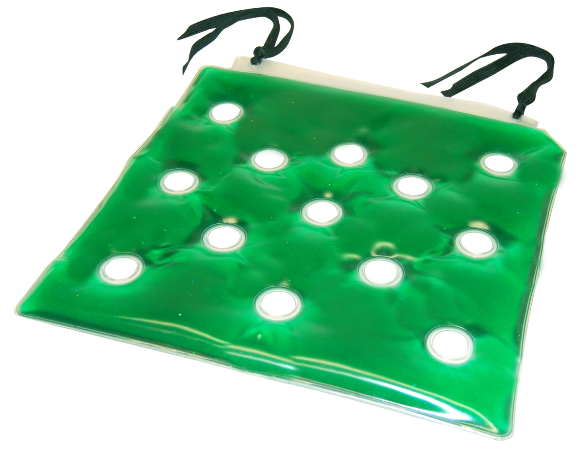 Picture of Skil-Care 751100 16 in. Gel-Lift Cushion with Safety Ties - Green