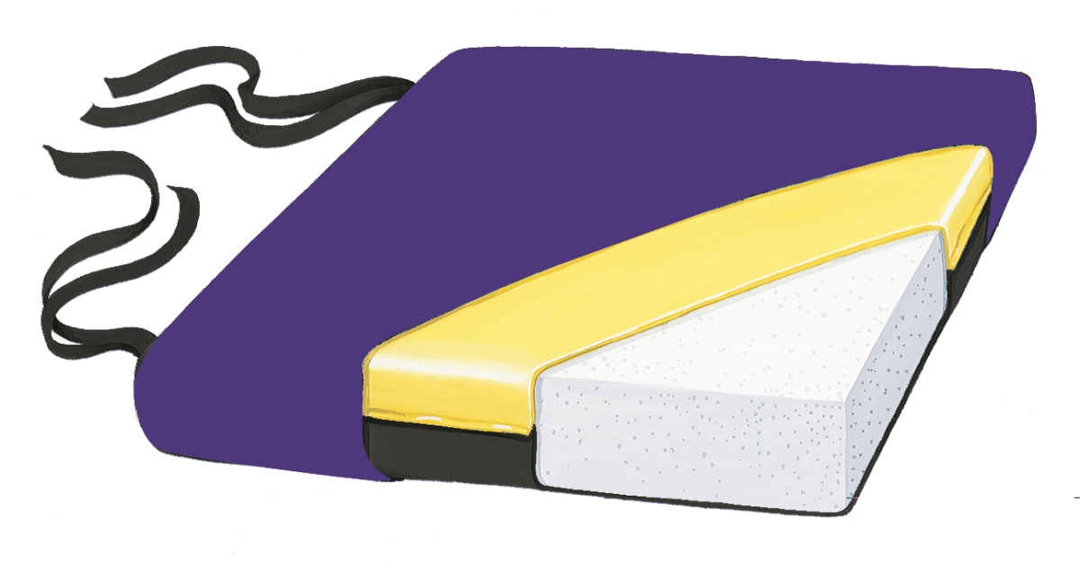 Picture of Skil-Care 753272 3 in. Comfort Foam 16 in. Two Color Vinyl Cushion