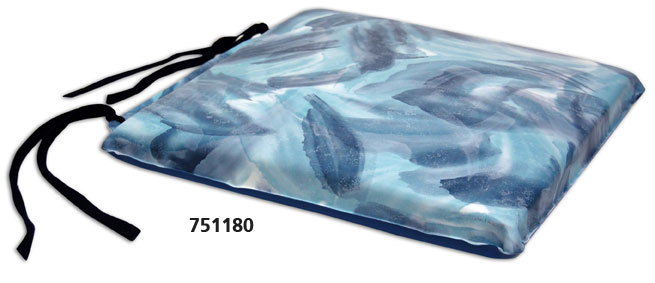 751181 Econo-Gel 18 in. Cushion, Bimini Blue Vinyl