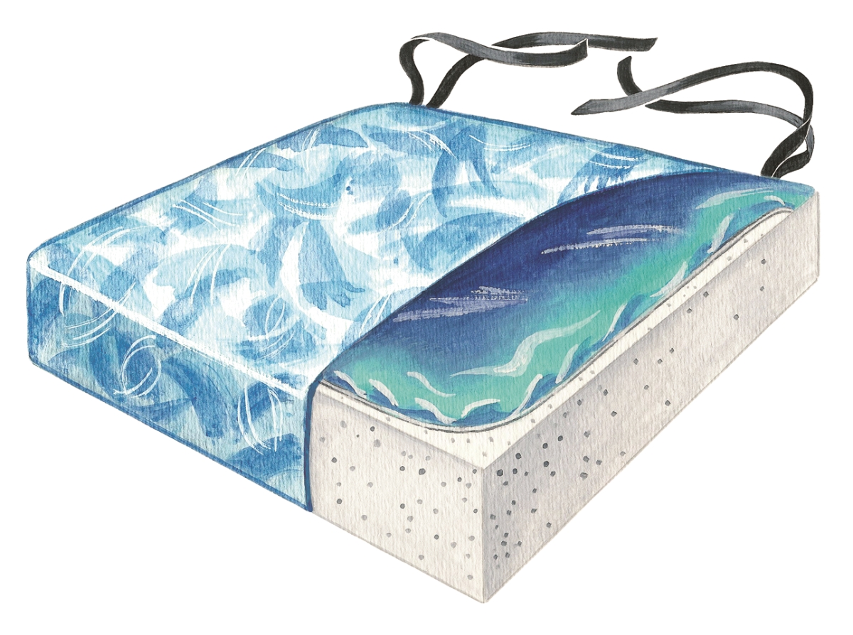 Gel-Foam Cushion - Bimini Blue - 16 in.