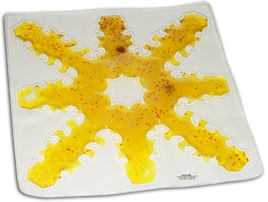 Picture of Skil-Care 912449Y Light Box 8 Spoke Snow Flake Gel Pad - Yellow