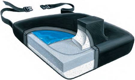 Picture of Skil-Care 758020 18 in. Leg Abductor Foam Wedge Vinyl Cushion