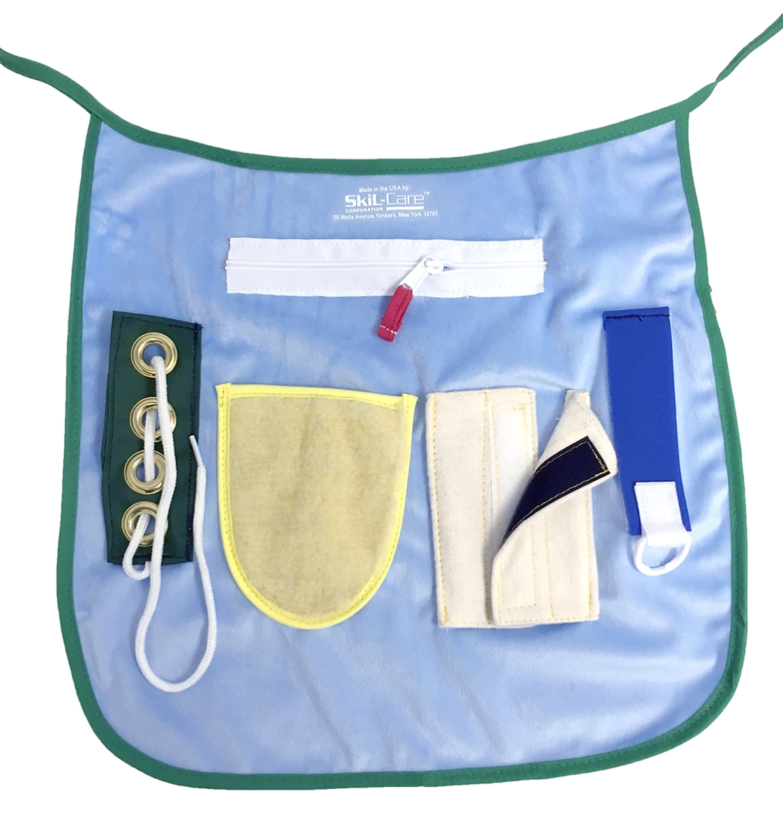 Picture of Skil-Care 912462 Activity Apron with Extra Hook & Loop Pocket - Small & Medium