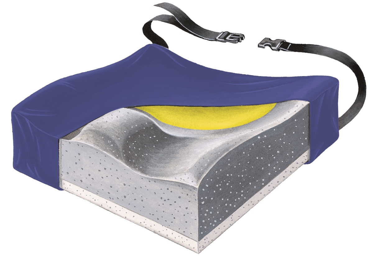 18 in. Contour Foam Cushion with Visco Pad & LSII Cover