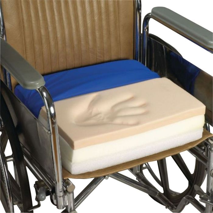 Picture of Skil-Care 754755 18 in. Tri-Foam Gel-Infused Visco Cushion with LSII Cover