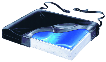 Picture of Skil-Care 751046 16 in. Stability Plus Gel-Foam Vinyl Cushion with LSI Cover