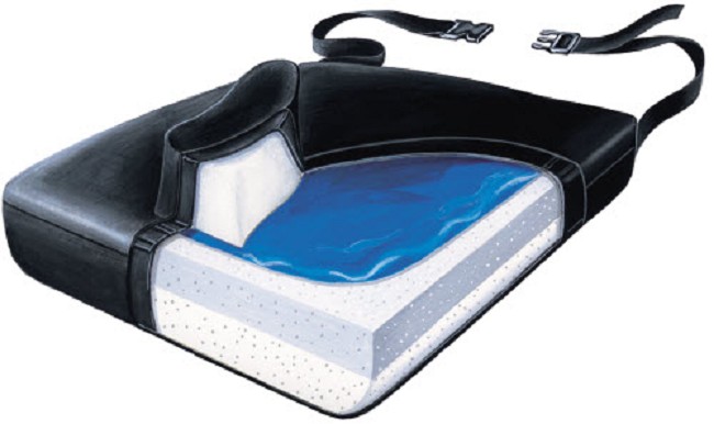 Picture of Skil-Care 751316 16 in. Slide-Guard Gel-Foam Vinyl Wedge Cushion, Soft Foundation with LSI Cover