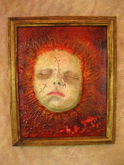 Framed 3D Life-Size Child Head