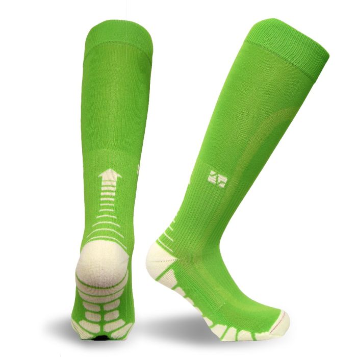 VT1211-LGN-MD Vitalsox Compression Performance Socks - Lime Green - Medium - Enhanced Recovery