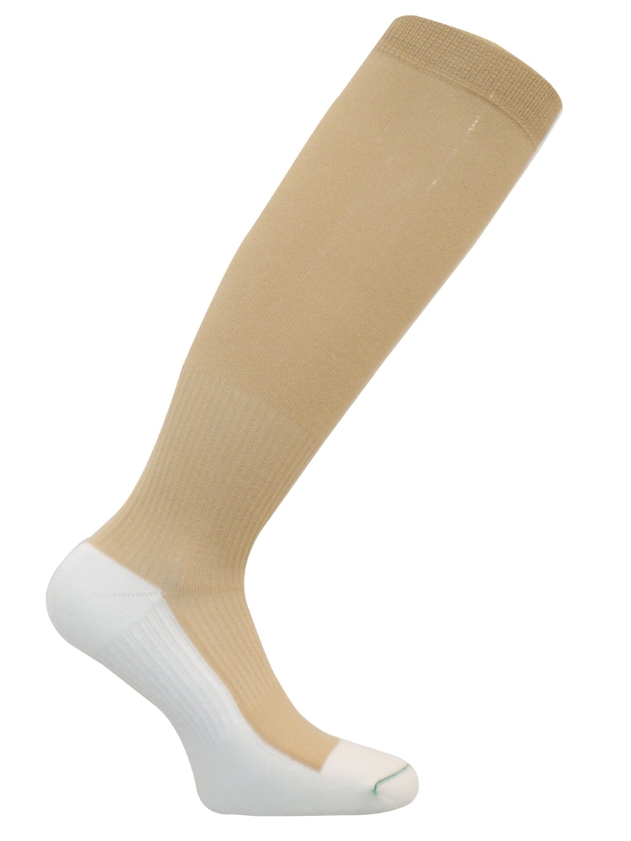 CS0456-KH-SM Caresox Diabetic Light Compression Socks - Khaki - Small - 10-16 mmHg