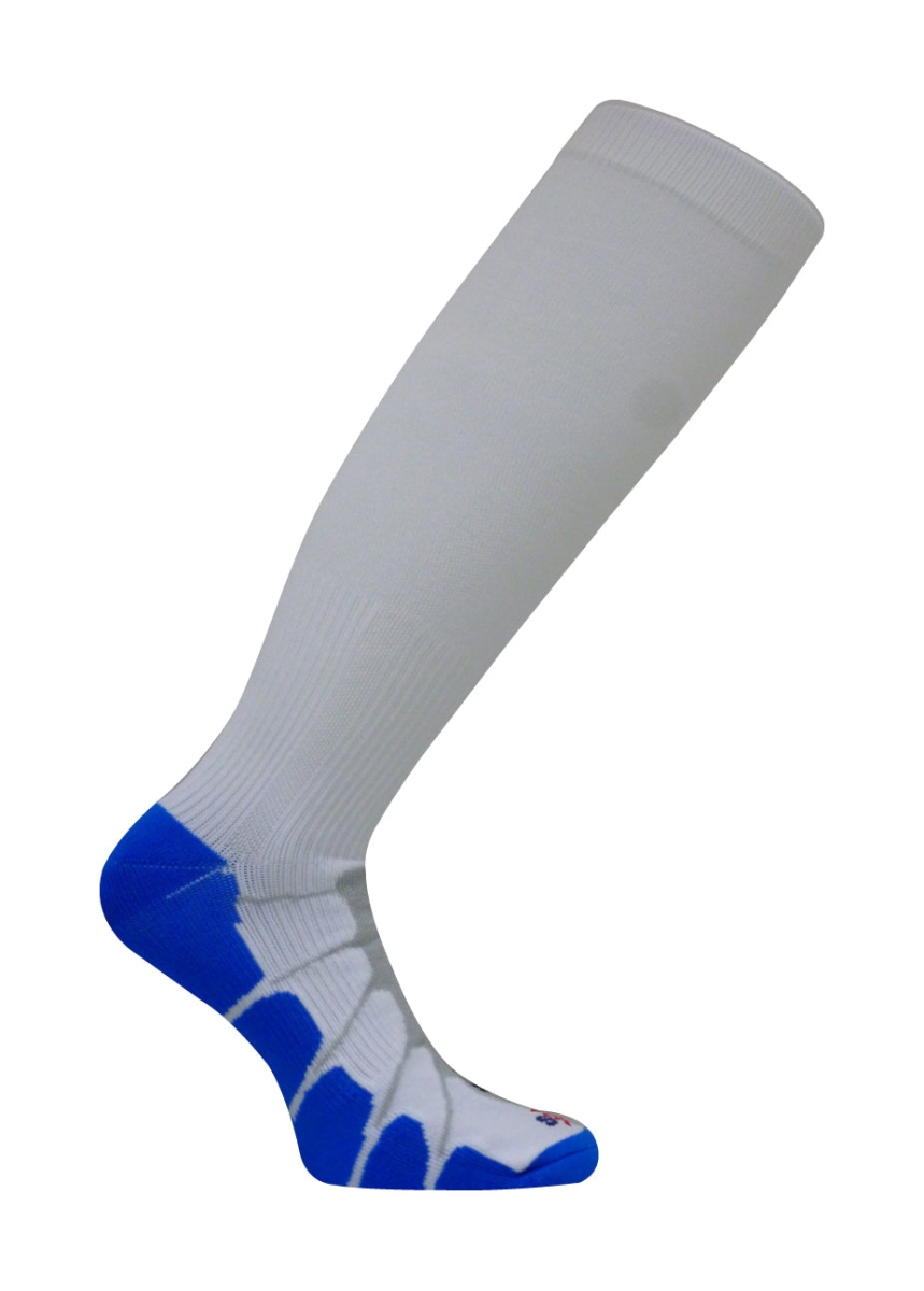 SS1211-W-LG Graduated Compression OTC Socks - White - Large - 12-20 mmHg