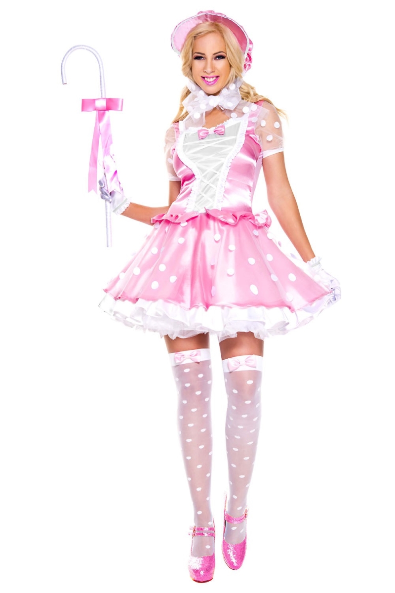 5 Piece Little Bo Peep Costume, Small & Medium