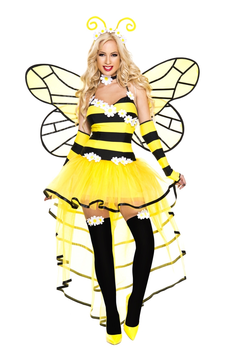 Picture of Music Legs 70757-XS 6 Piece Deluxe Queen Bee Costume&#44; Extra Small