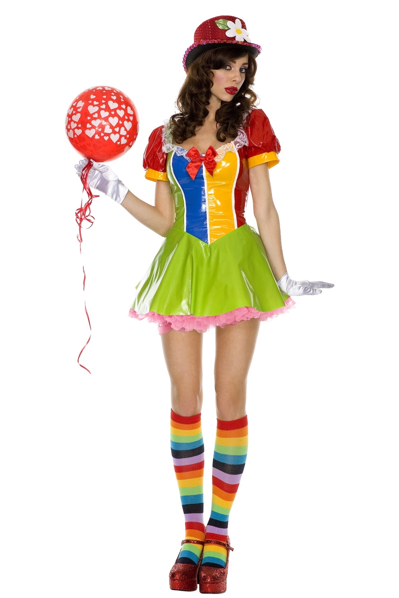 70242-ML Sexy Clown Costume, Medium & Large