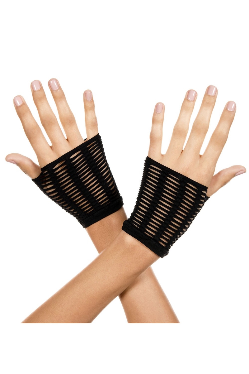 Picture of Music Legs 480-BLACK Oval Net Gloves - Black