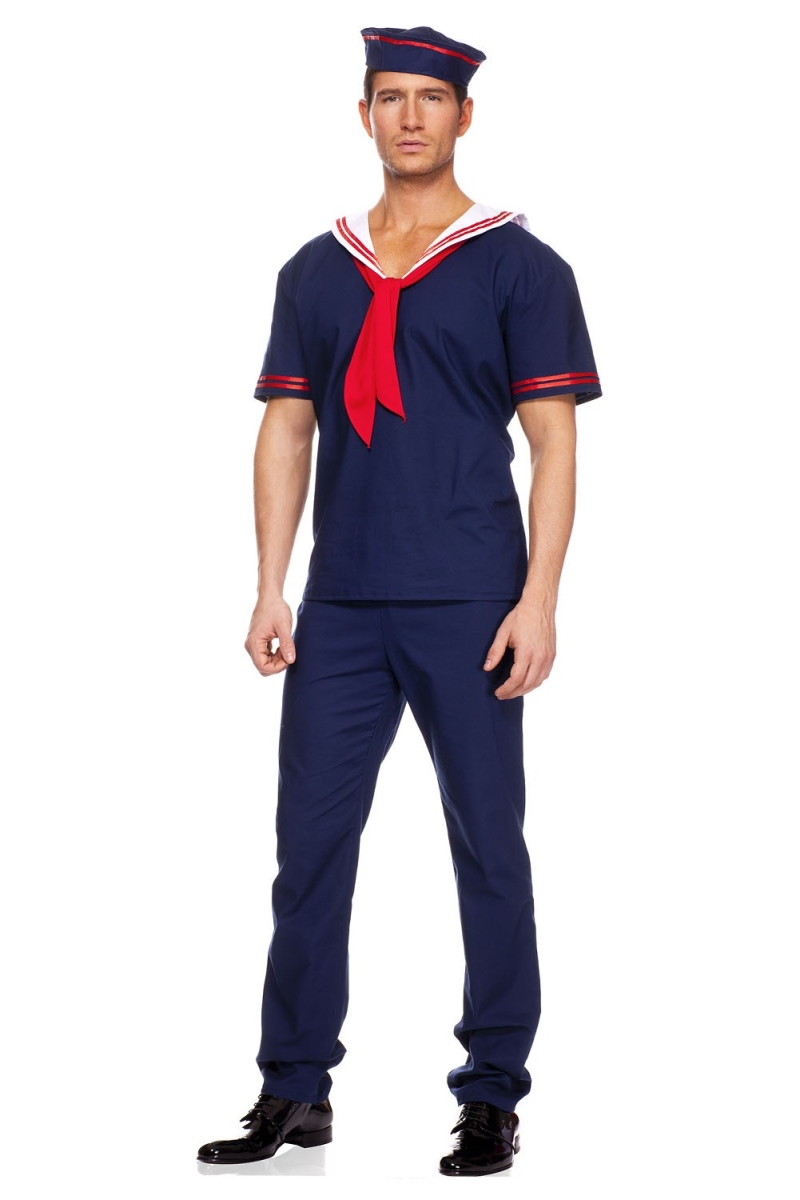 Ahoy Matie Sailor Costume Set - Extra Large - 3 Piece - Fun Nautical Theme