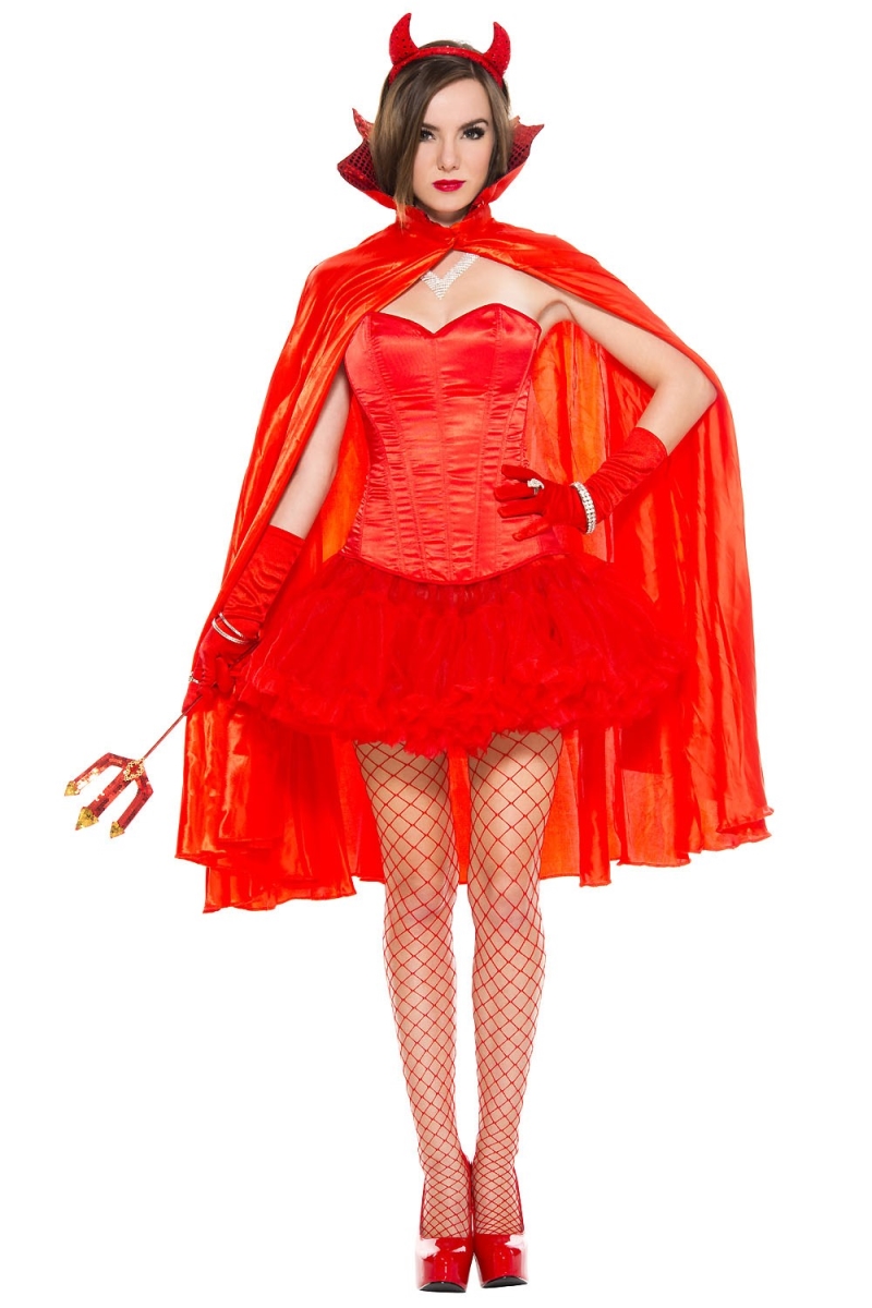 Picture of Music Legs 70586-RED Devils Accessory Cape, Red