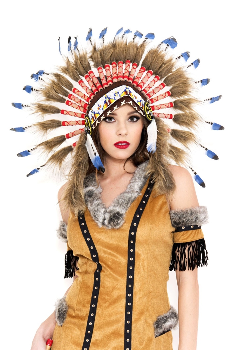 70798-INDIANS Indian Feather Headdress, Small