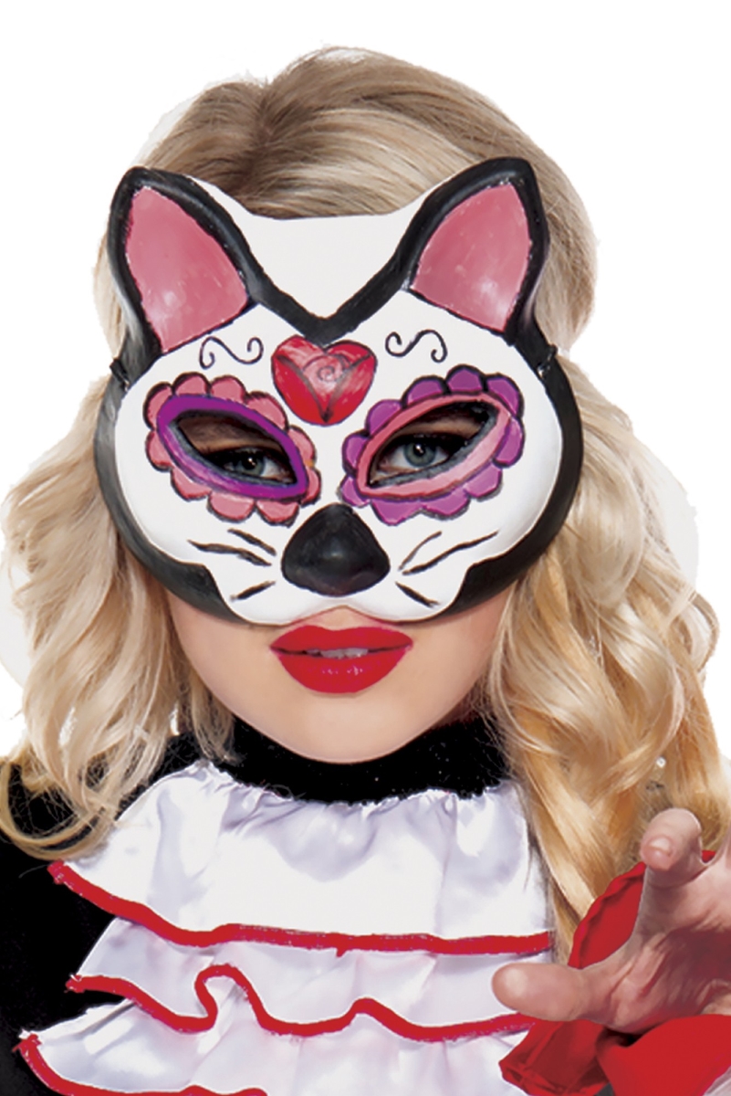 Kitten Spirit Mask, White