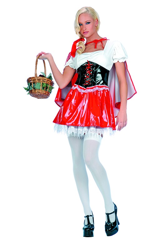 70076-M-L 2 Piece Vinyl Red Riding Hood, Medium & Large