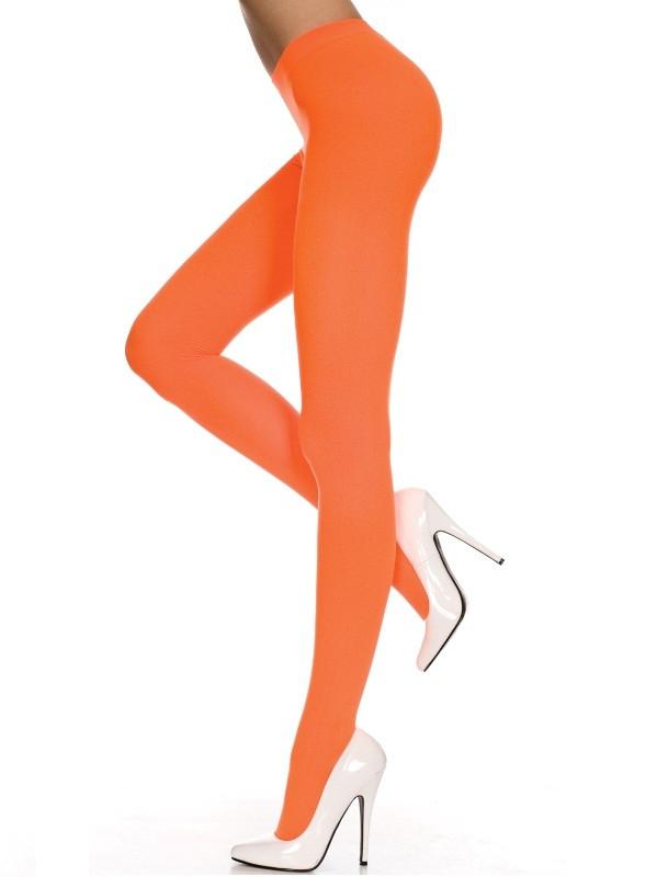 747NEONORANGE Opaque Tights Neonorange