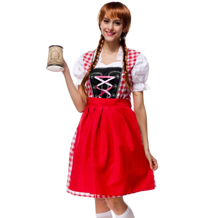 70729Q-RED 1X-2X 1 x 2 Long Layer Dress with Puff Sleeves, Red - 3 Piece
