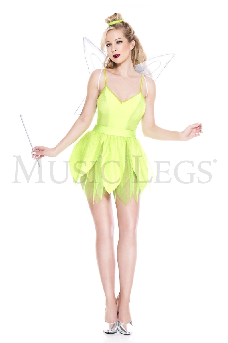 70950-ML Womens Magical Fairy Costume, Neon Green - Medium