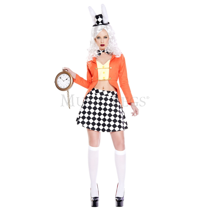 70951-ML Adventurous Wonder Rabbit Womens Costume - Medium & Large - 5 Piece