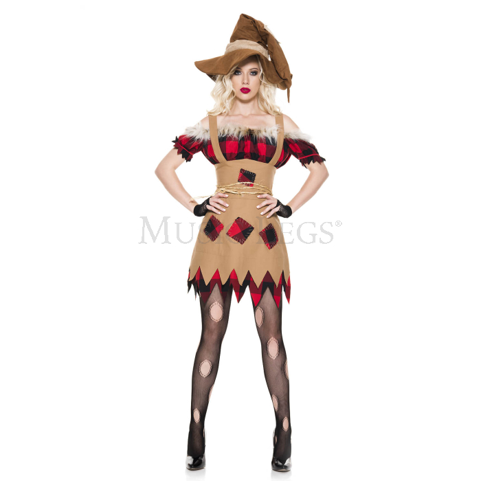 70994-ML Living Scarecrow Womens Costume - Medium & Large - 5 Piece