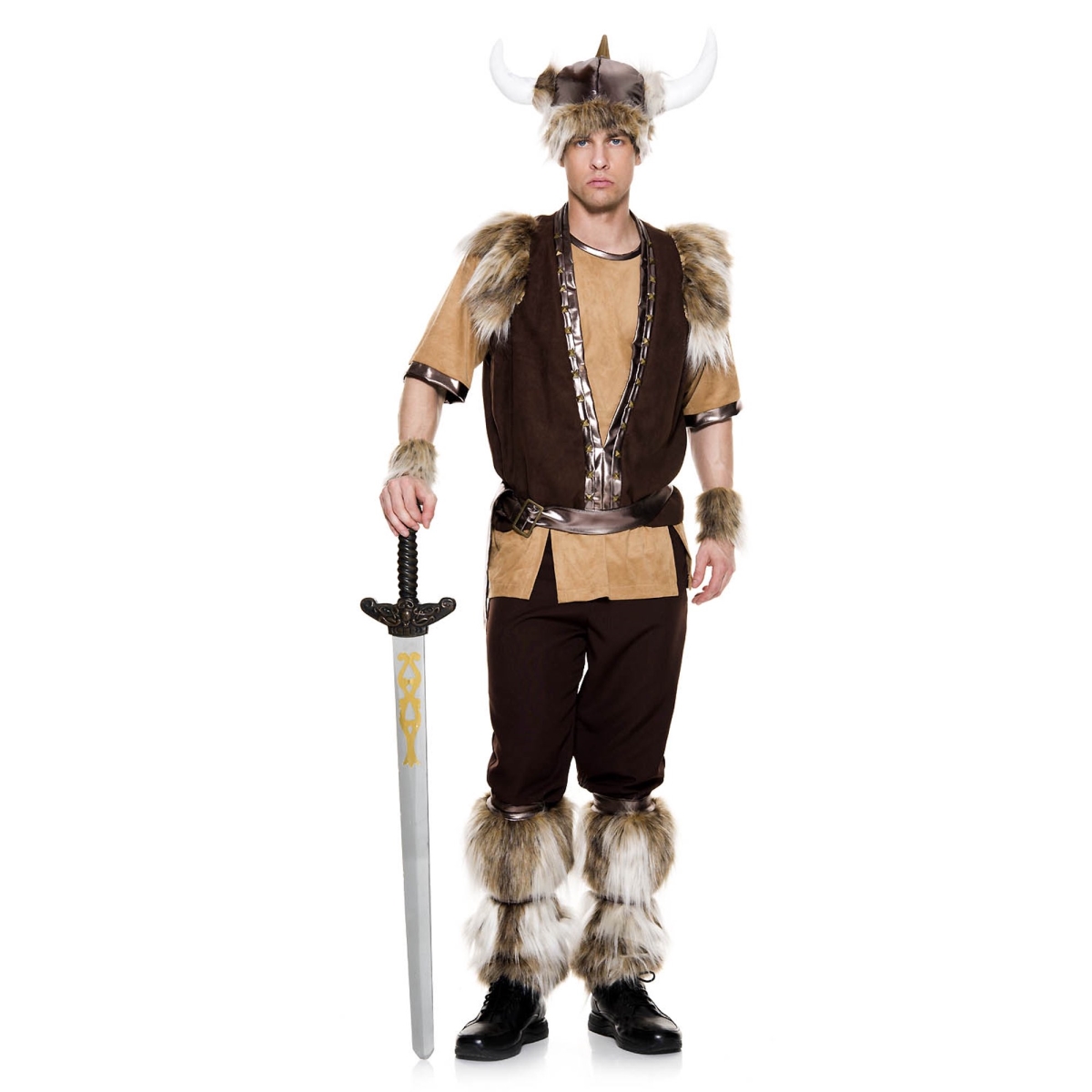 Brave Viking Mens Costume - Large - 7 Piece