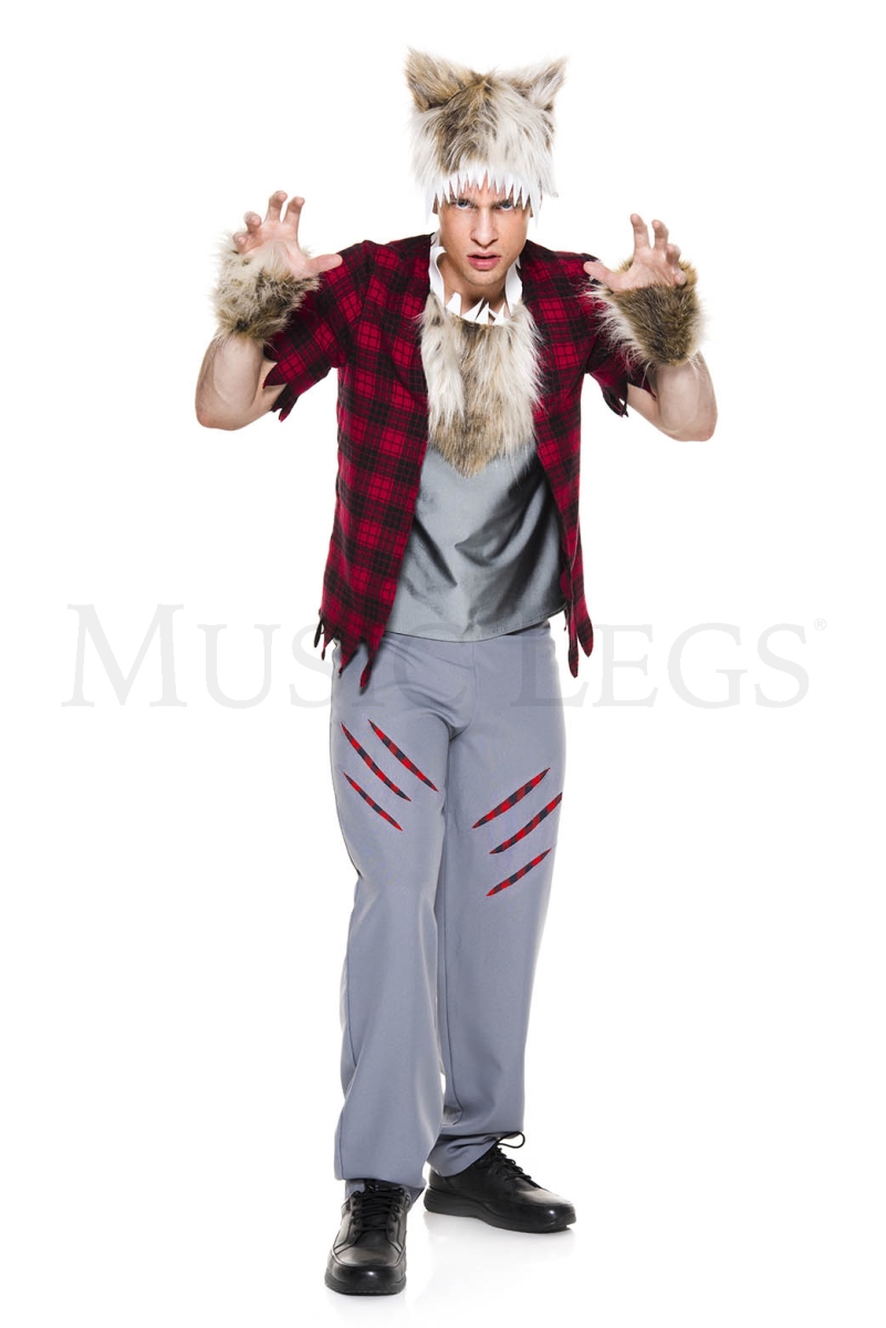 76655-M Savage Man Werewolf costume - Medium - 5 Piece