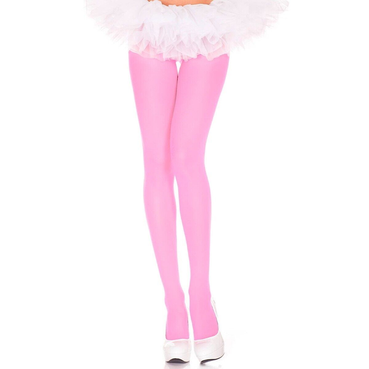 Picture of Sky Hosiery 747-DOLL PINK Opaque Nylon Tights&#44; Doll Pink - One Size
