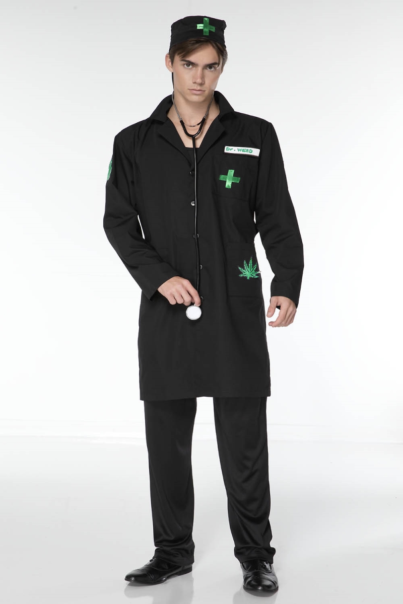 76608-L Womens Leaf Doctor Costume, Green - Large - 3 Piece