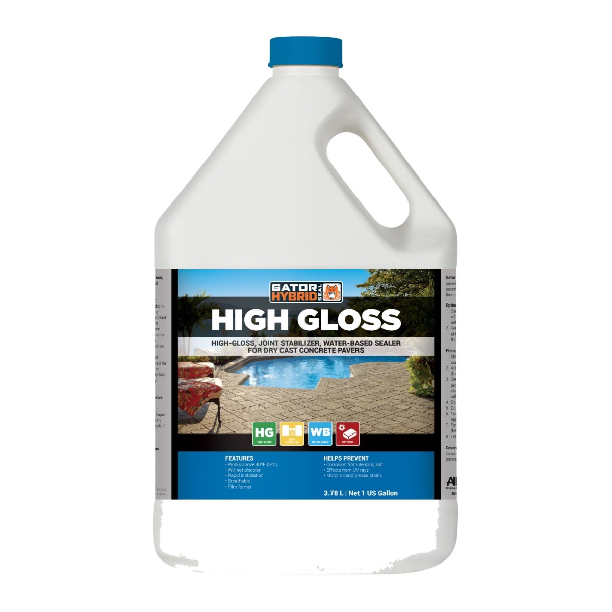 GATORHYBRID04 1 gal Gator Hybrid High Gloss Sealer