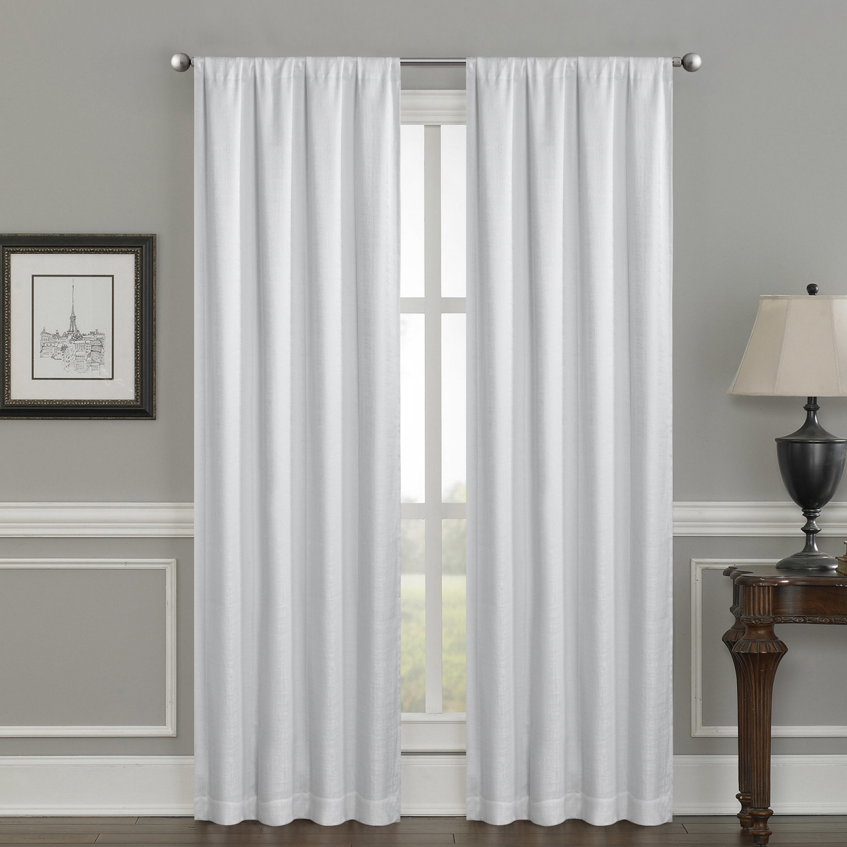 Crescent Foam Back Total Blackout Grommet Single Curtain Panel 52"x84"