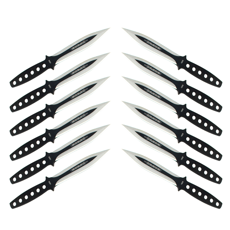 Picture of Shelter 9591 6 in. Throwing Knives set with Nylon Sheath - 12 Piece