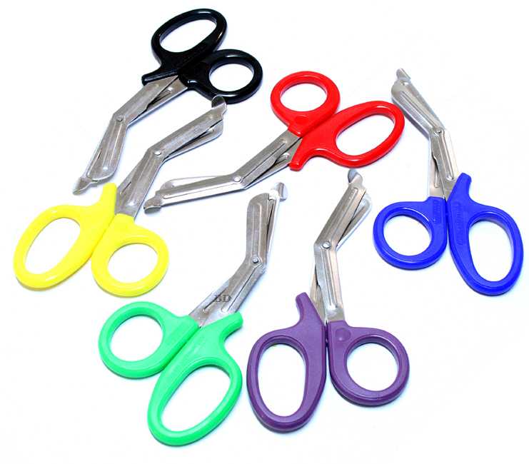 EMT Trauma Shears - Red - 7.5 in. - Premium Stainless Steel Utility Scissors