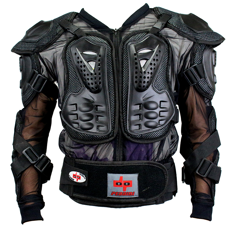 352-M CE Approved Perrini Full Body Armor Motorcycle Jacket - Medium