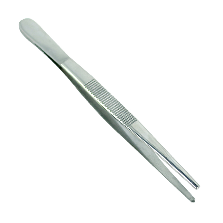 12236 5.5 in. Bdeals General Purpose Precision Thumb Dressing & Tissue Forceps Tweezers, Stainless Steel