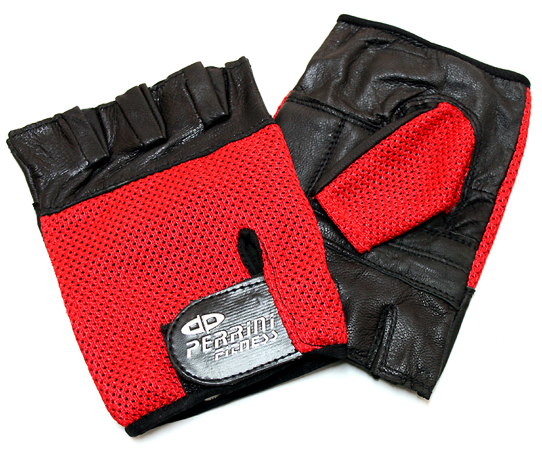 279R-L Leather Gloves, Large - Red