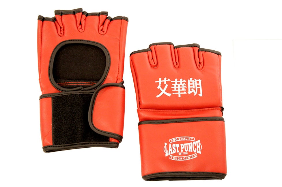 141-L Grappling MMA Training Gloves UFC Style Gloves, Red - Large
