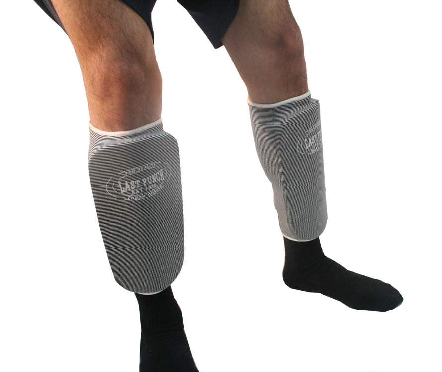 MMA Professional Martial Arts Shin Pads, Medium - Gray