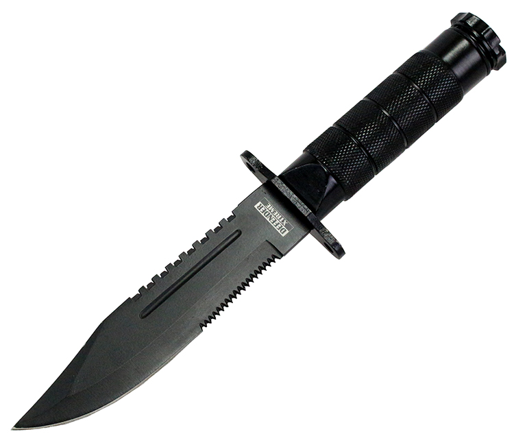 9090 8.5 in. Heavy Duty Mini Survival Knife with Sheath, Black