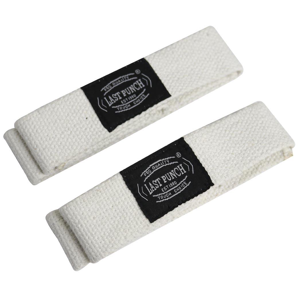Last Punch Weight Lifting Wrist Assist Wraps, White