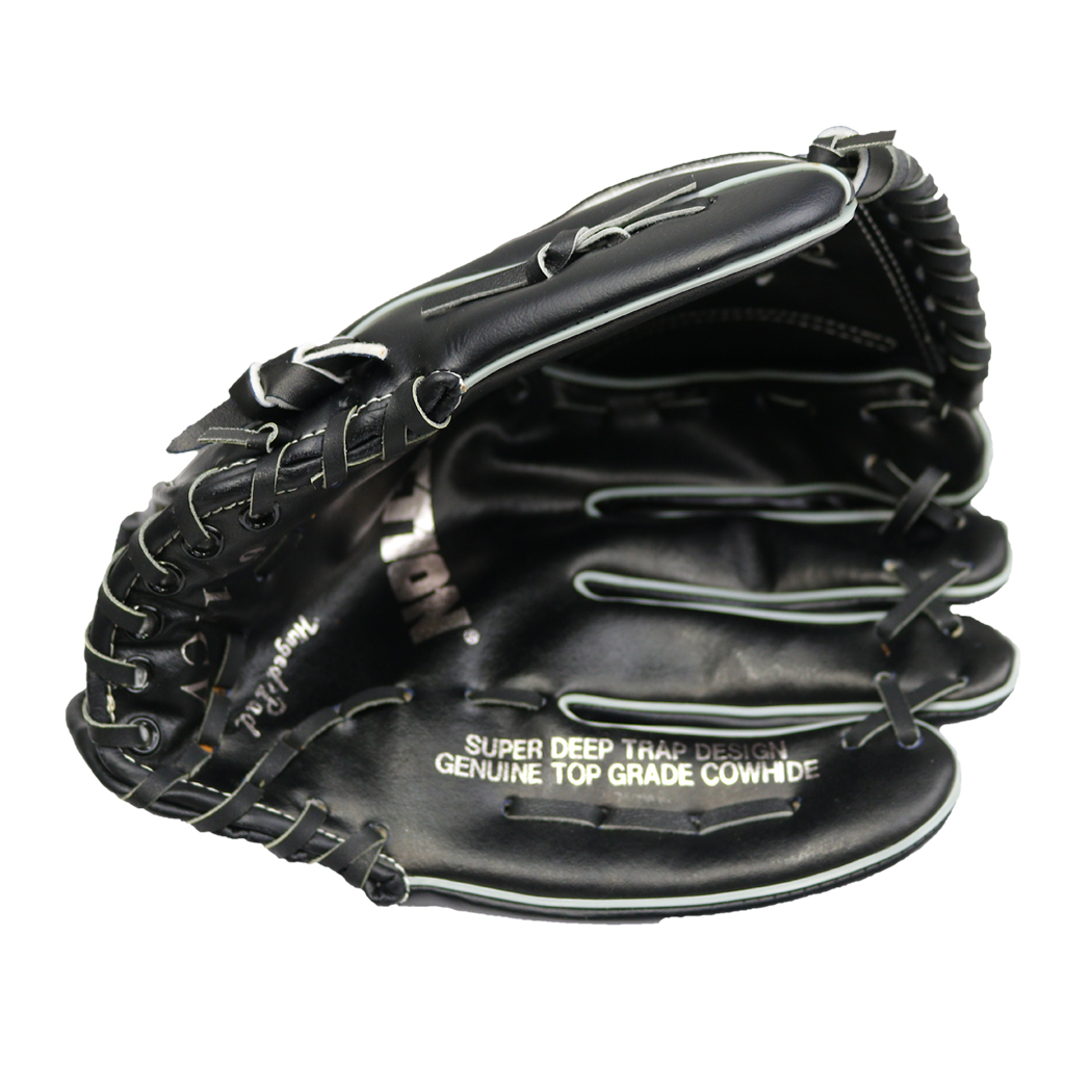Picture of Shelter 6111CV-BK Pitcher Cowhide Leather Small Catcher Top Grain Baseball Gloves&#44; Black